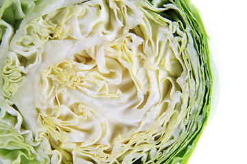 green cabbage isolated