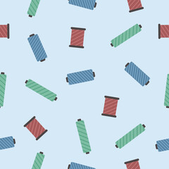 sewing thread vector seamless pattern