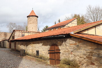 Fototapeta na wymiar Kirchenburg in Ostheim.