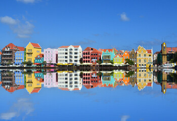 the beautiful city of willemstad on the island of curacao in the dutch caribbean