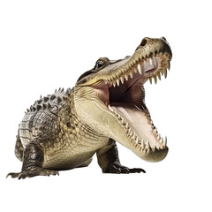 crocodile isolated on white background