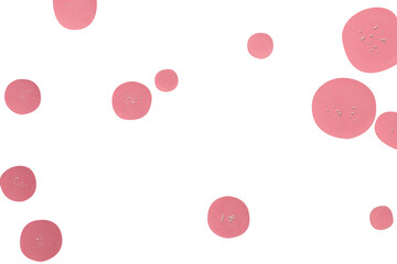 pink liquid bubble frame