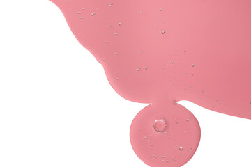 liquid gel in pink isolated element