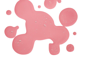 pink liquid for cosmetic isolated