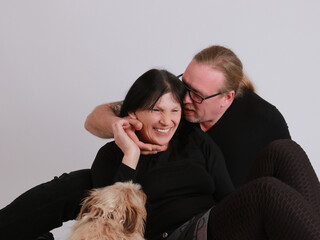 verliebtes älteres Paar