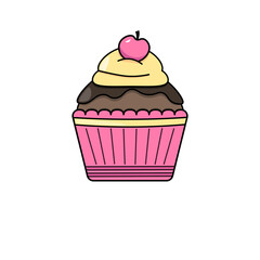 cupcake with cherry