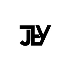 jty initial letter monogram logo design