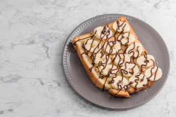 チョコバナナトースト