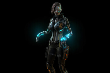 Naklejka premium Cyberpunk Avatar