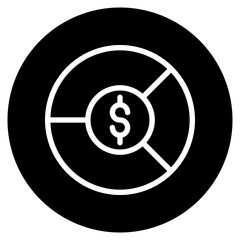 pie chart glyph icon
