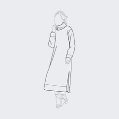 Female fashion illustration