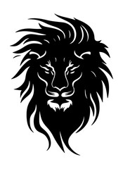 Plakat lion logo, lion head vector illustration