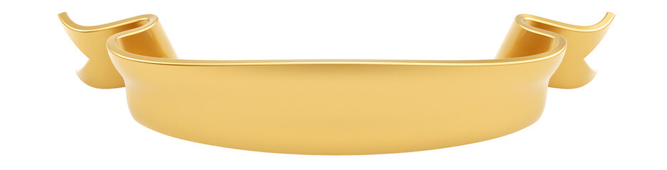 3D gold ribbon