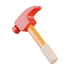 Hammer Tool 3D Icon