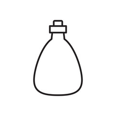 Bottle Black and White Icon