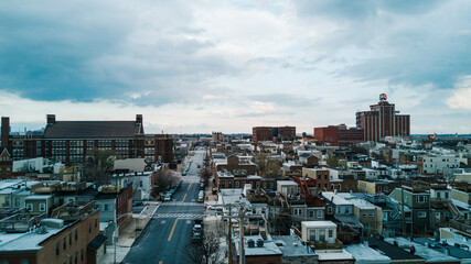 Naklejka premium Baltimore City Skyline Canton