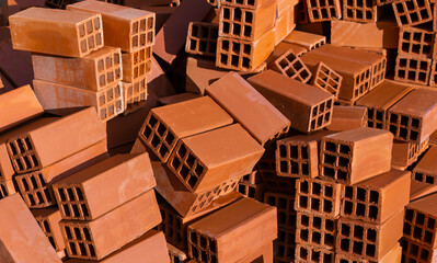 FIRED CLAY BRICKS VERY USED IN THE CONSTRUCTION OF REINFORCED CONCRETE HOUSES, THESE BRICKS ARE VERY USED IN LATIN AMERICA