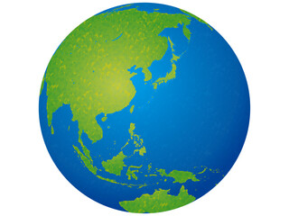 地球　手書き風