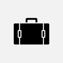 Briefcase Icon. Bag Vector, Sign and Symbol for Design, Presentation, Website or Apps. 