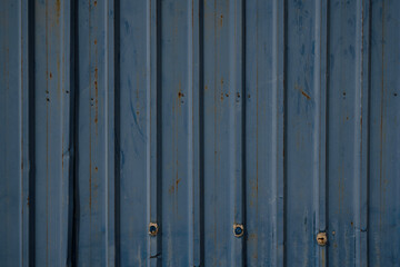 Fototapeta premium blue iron fence, vintage background image