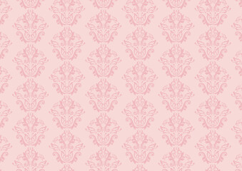 可愛いダマスク柄 背景素材