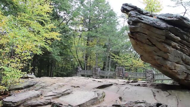 Balanced Rock Trough Creek State Park Huntingdon County, Pennsylvania, USA