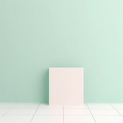 minimal green background 3D