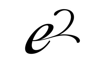Obraz premium Letter E logo icon design