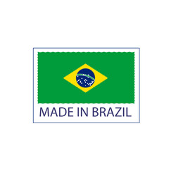 Made in Brazil premium vector logo. Made in Brazil logo, icon and badges
