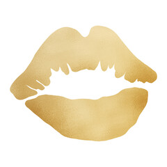 Golden Metallic Kiss Marked