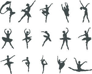 Ballerina silhouette, Ballerina silhouettes, Ballerina SVG, Ballerina vector