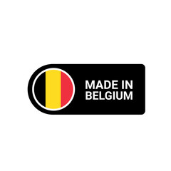Made in Belgium premium vector logo. Made in Belgium logo, icon and badges