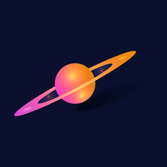 Solar system planets around Sun vector