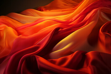 Obraz premium Silk Background Repeating Pattern Of 3d Fabric Generative AI