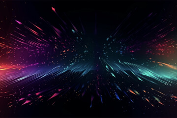 abstract luminous colored sparks neon burst background