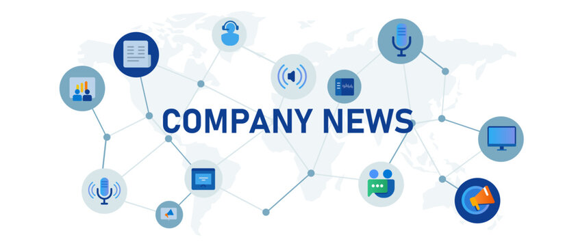 Company News Corporate Publication For Internal Updates Iluustration Concept