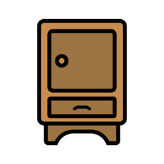 Illustration Vector Graphic of Drawers, closet, furniture Icon