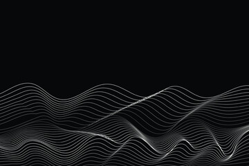 Wave Lines Pattern Abstract Background. Technology. Art Wallpaper. Vector