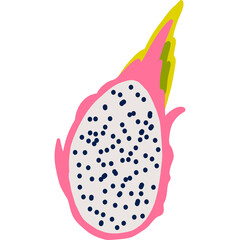 Doodle illustration with dragon. Logo template for your design. Vegetarian eating. 
PNG clipart.