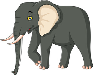 Elephant Cartoon Posing