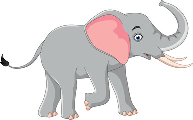 Elephant Cartoon Posing