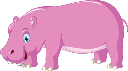 Cute Hippo Cartoon
