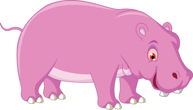 Cute Hippo Cartoon