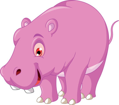 Cute Hippo Cartoon