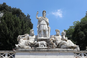 statue in the park of palace. fountain in the park of palace. fountain country. fountain in the center of the city