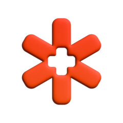 Obraz premium plus in asterisk sign icon 