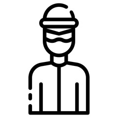 thief avatar outline icon