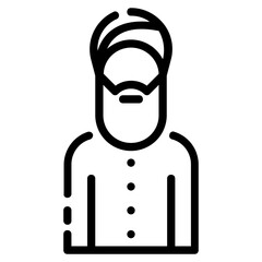 sikhman avatar outline icon