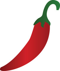 Red chili pepper, vector illustration
