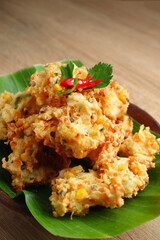 vegetable fritter Indonesian cuisine